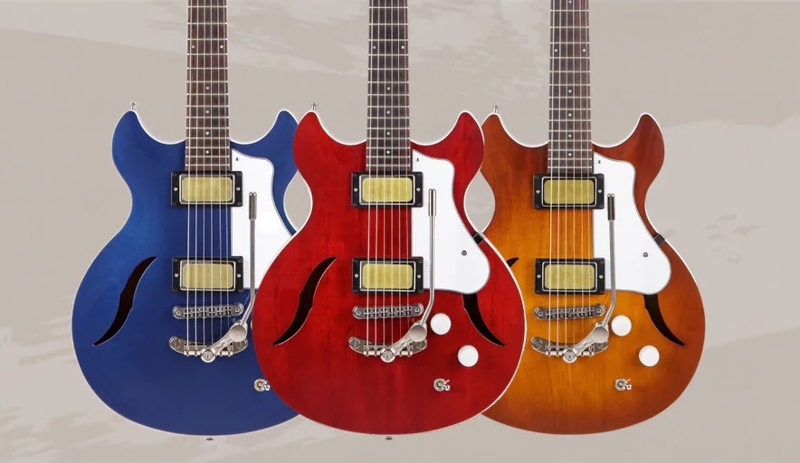 Harmony presenta la Comet Tremolo: una guitarra semi-sólida estilo